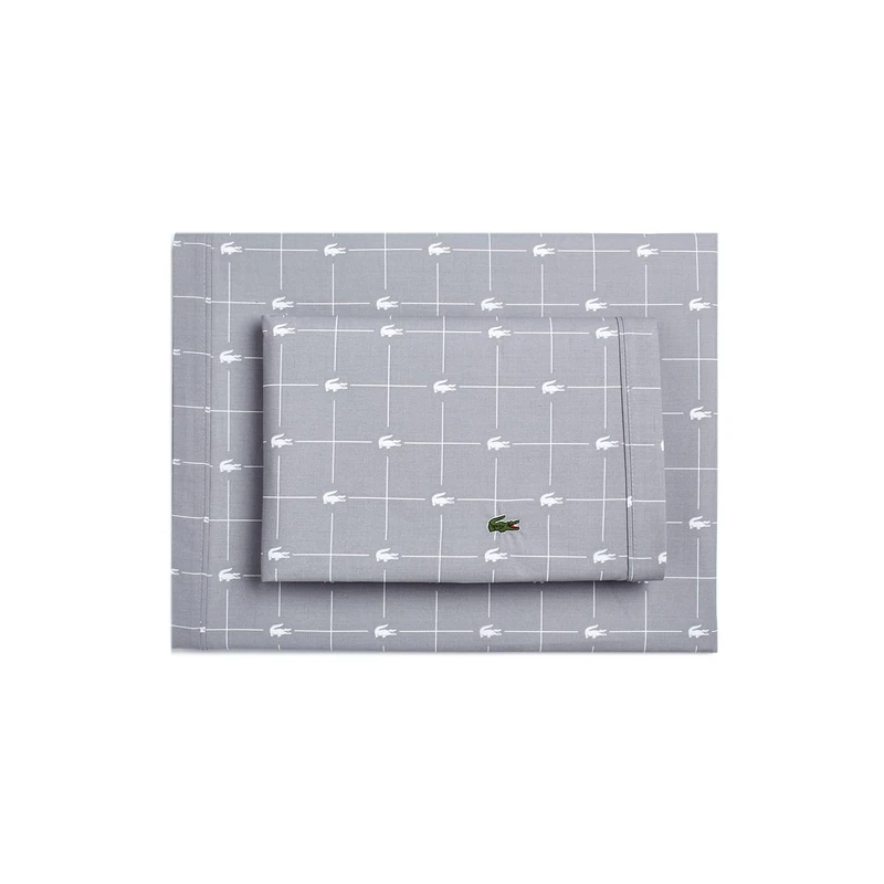 Lacoste Slice Sheet Set, California King, Sleet