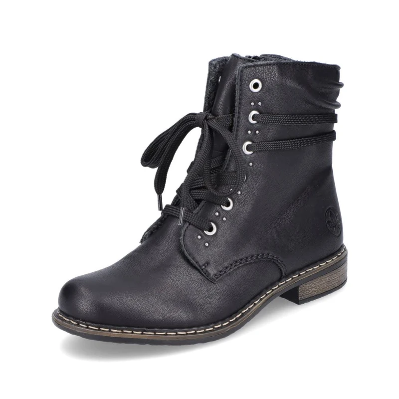 Rieker 71218 Women’s Fashion Boot, Black, 3 UK - Image 1
