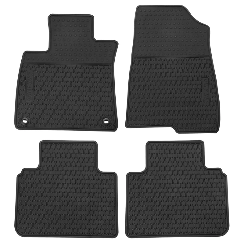 HD-Mart Car Rubber Floor Mat for Honda Accord 10th Generation 2018-2019 Custom Fit Full Black Auto Liner Mats All Weather, Heavy Duty & Odorless
