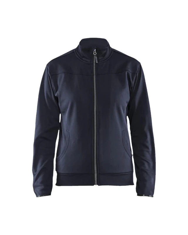 Blaklader 339425268699XS Women's Zip-Up Sweatshirt - Dark Navy/Black, X-Small