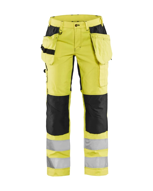 BLÅKLÄDER Ladies Hi Vis Trousers Stretch 18S Yellow/Black