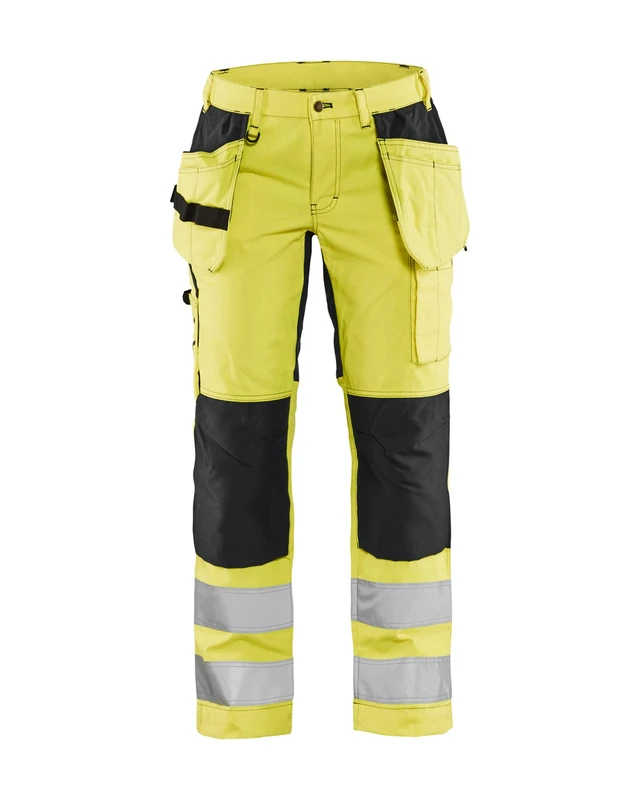 BLÅKLÄDER Ladies Hi Vis Trousers Stretch 14S Yellow/Black