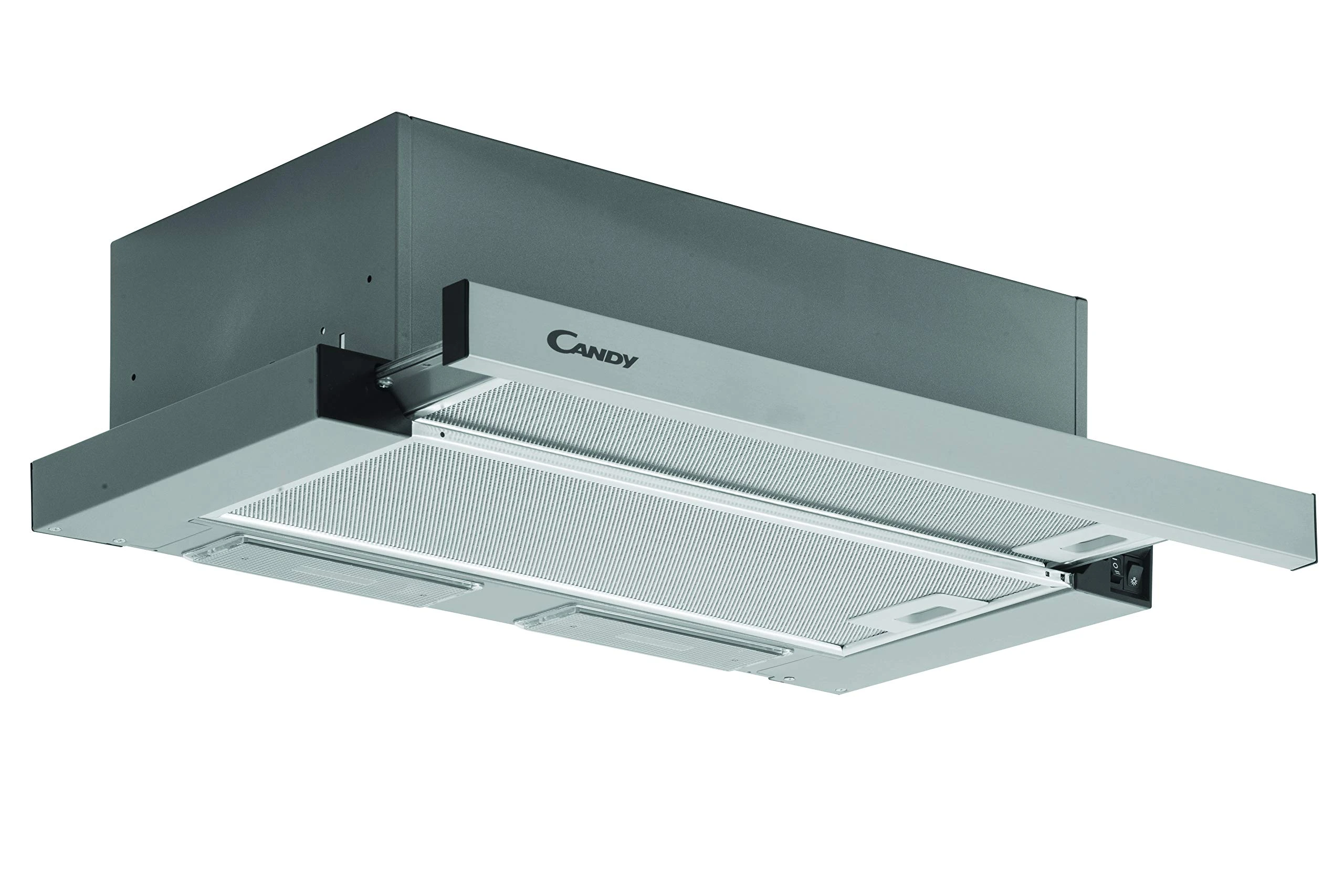 Candy 60cm Telescopic Canopy Cooker Hood - Stainless Steel