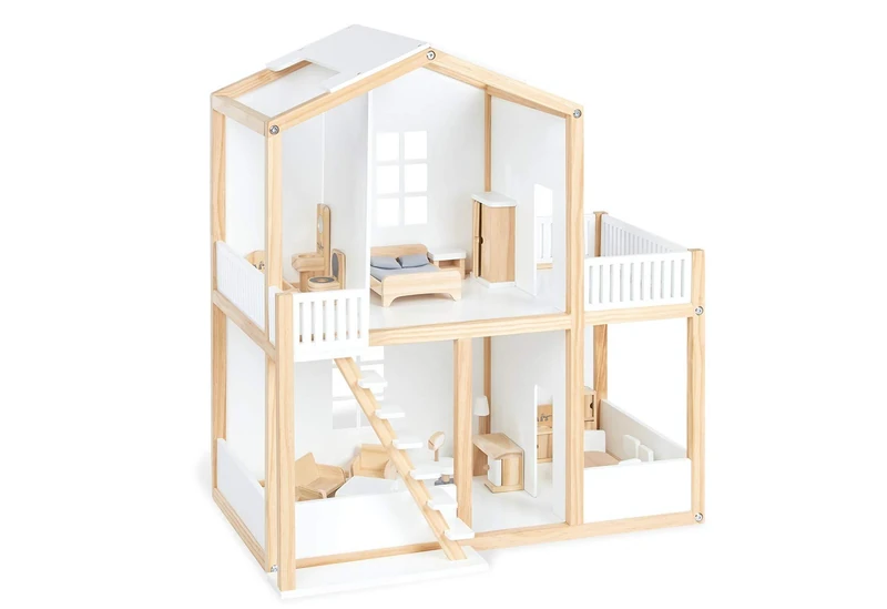 Pinolino Riva Extra Wide Baby Changing Unit with Removable Changing Mat for Babies and Toddlers in White MDF and Solid Ash