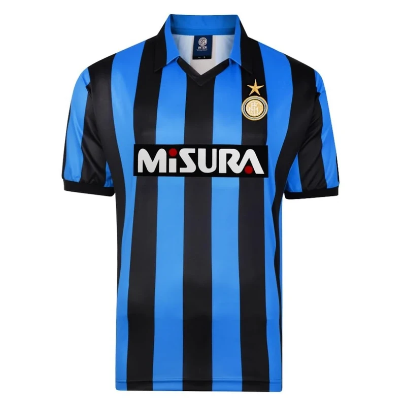 Score Draw Internazionale 1990 Home Shirt Blue/Black XX-Large Polyester - Image 1