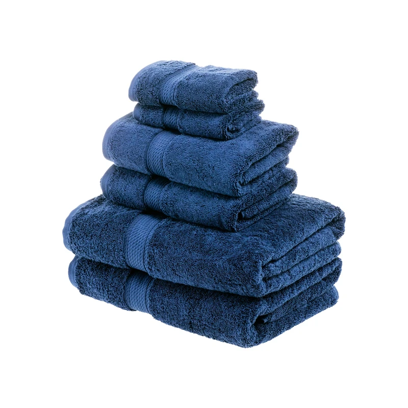 Superior 900 GSM Towel, Cotton, Midnight Blue, 6 Piece Set
