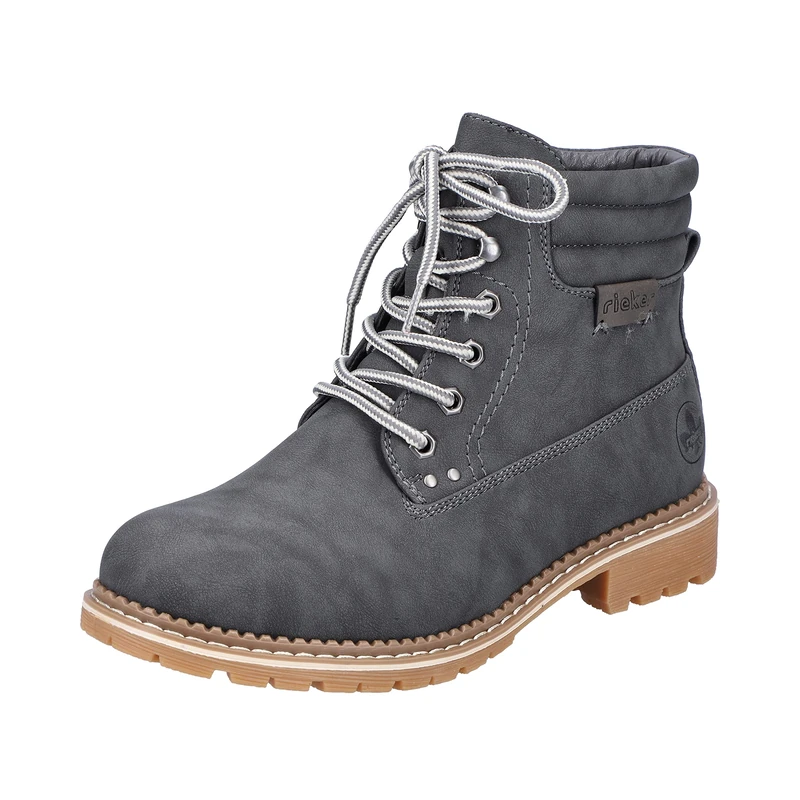 Rieker 95120 Women’s Fashion Boot, Gray, 2 UK