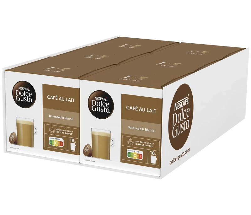 Nescafé Dolce Gusto Café au lait, Pack of 6, 6 x 16 Capsules