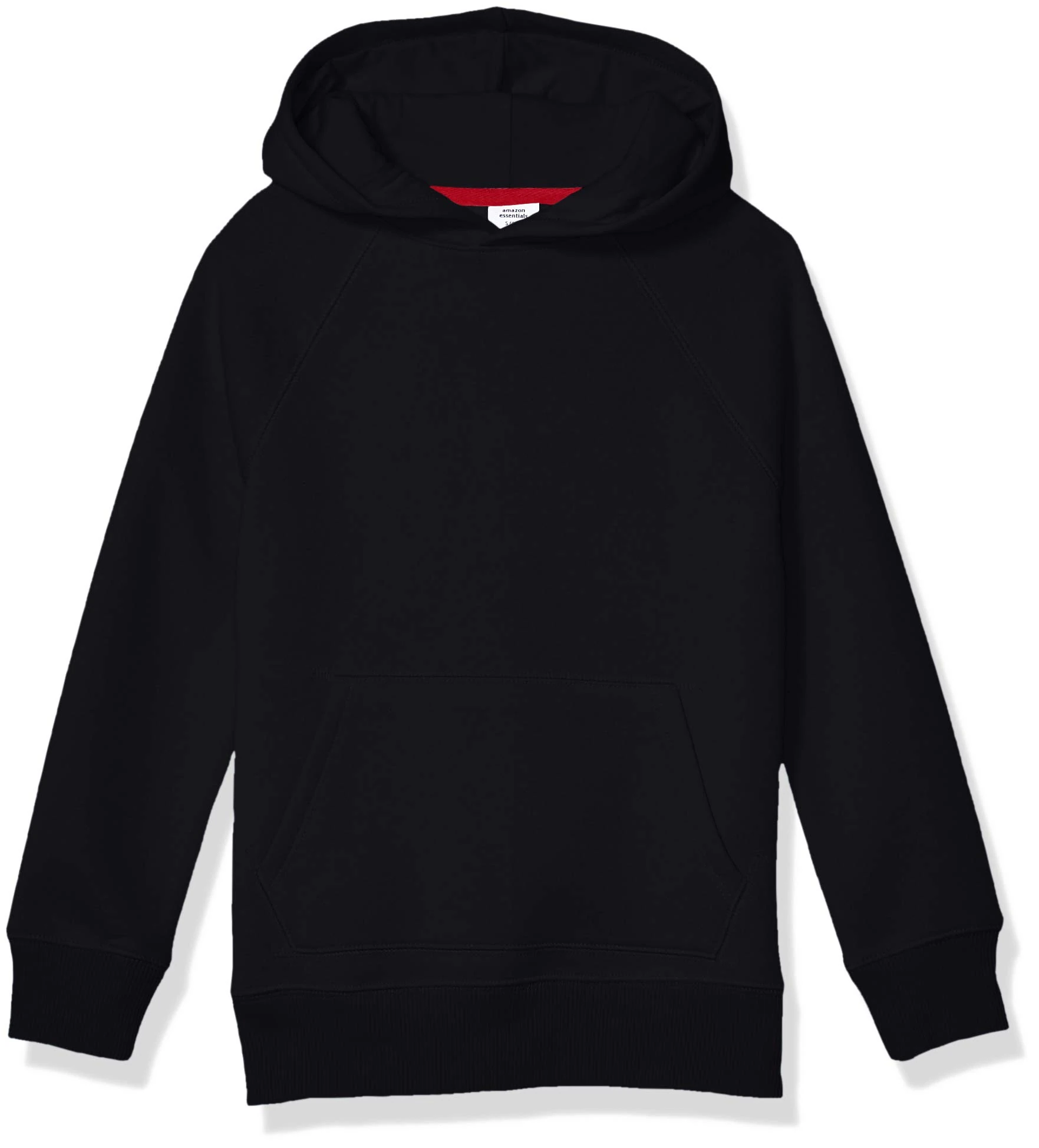 Amazon Essentials Boys' Fleece Sweater Hoodie Sweatshirts, Black, 11-12 Years