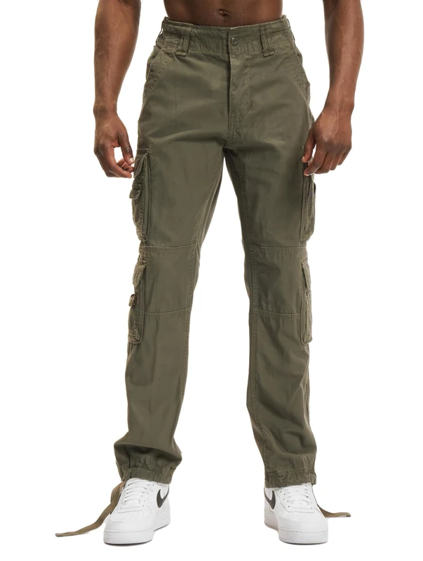 Brandit Pure Slim Fit Pants, color: olive, size: 5XL
