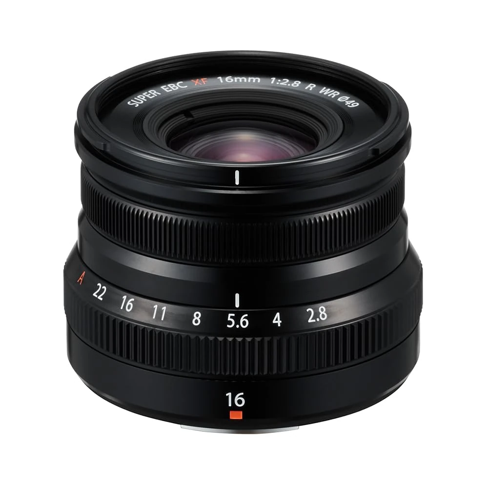 Fujifilm XF16 mm F2.8 R Weather Resistant Lens, Black