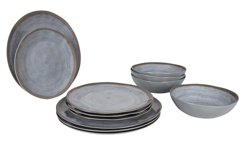Bo-Camp - Tableware - 100% Melamine - 12-Parts - Halo