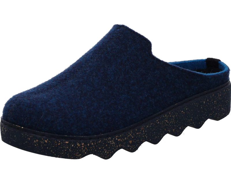 Rohde Foggia-D Women's Slippers, Slippers, Felt Slippers, Cuddly Warm, Warm Lined, Blue, 5 UK