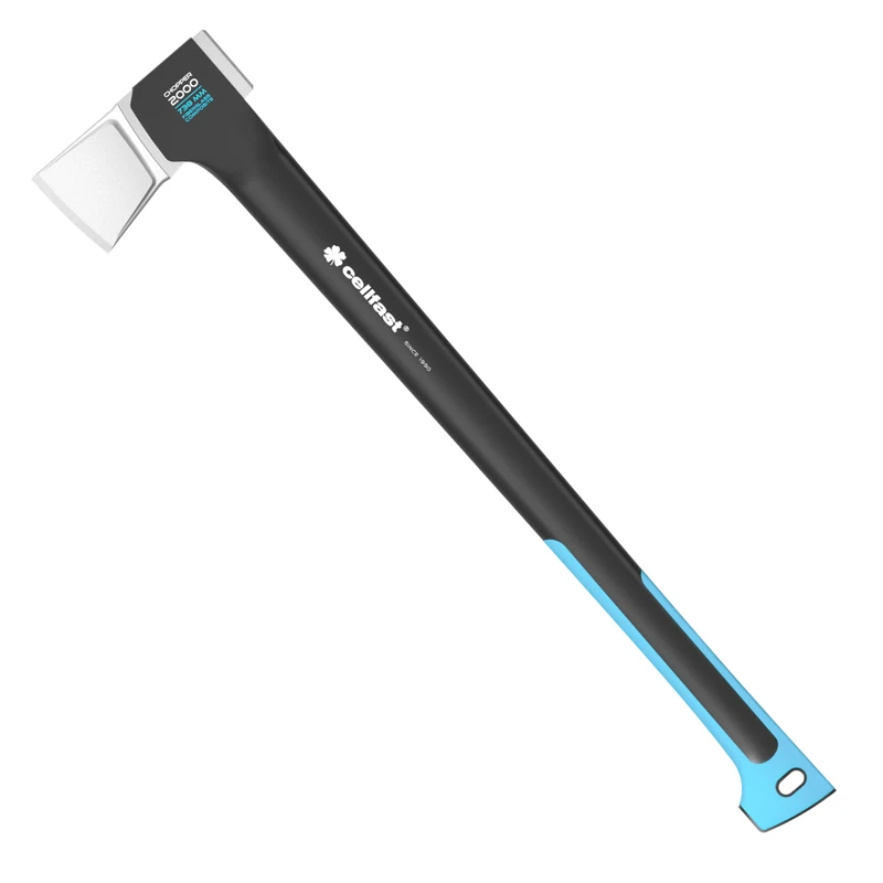 Cellfast Splitting Axe C2000 ENERGO™, 2 kg, Inductively Hardened Steel, Non-slip Surface SAFETOUCH™, Length 740 mm, 41-006