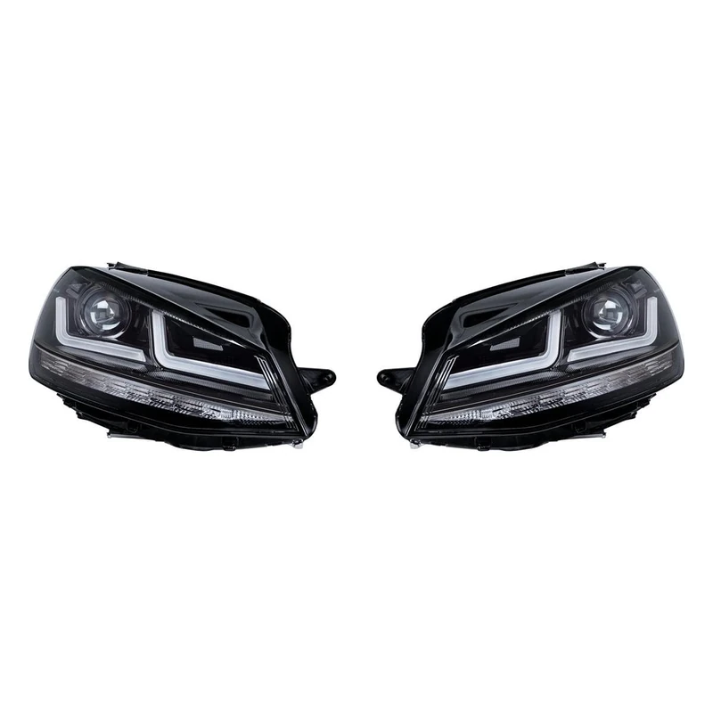 OSRAM LEDriving Golf 7 LED headlight, Black edition as halogen replacement, LED upgrade, LEDHL103-BK, left-hand drive cars only (1 complete set)