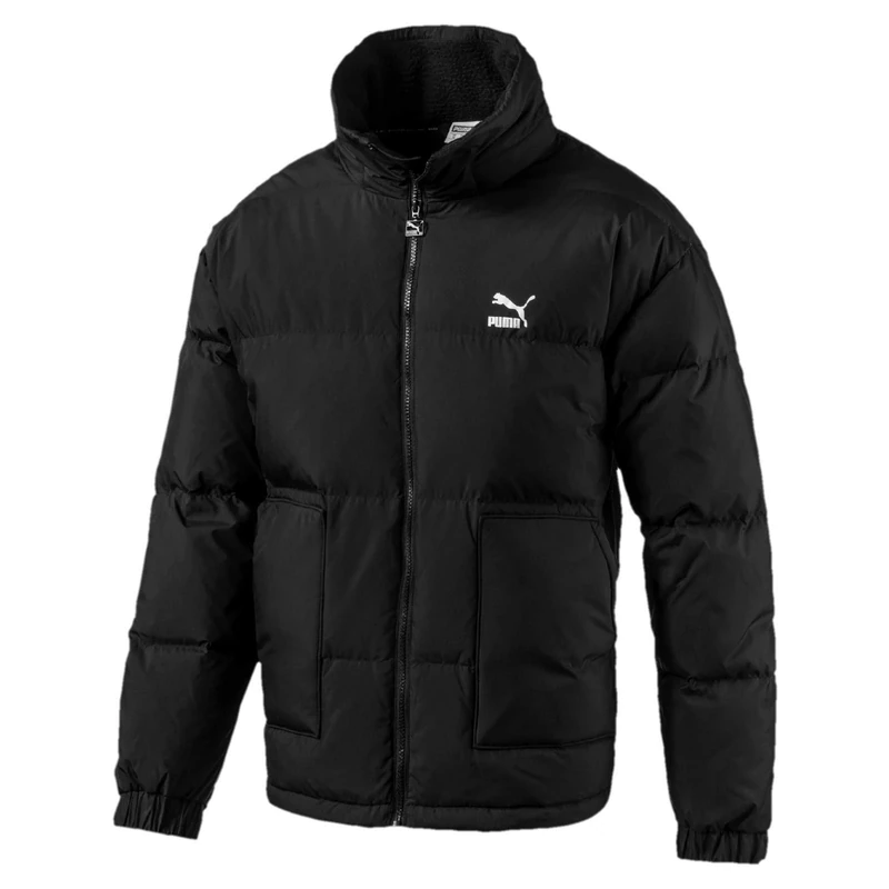 Puma Men Classics Down Jacket Winter Jacket - Black, Small - Image 1
