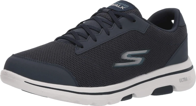 Skechers Mens Go Walk 5 Trainers - Navy/Blue - UK 9.5