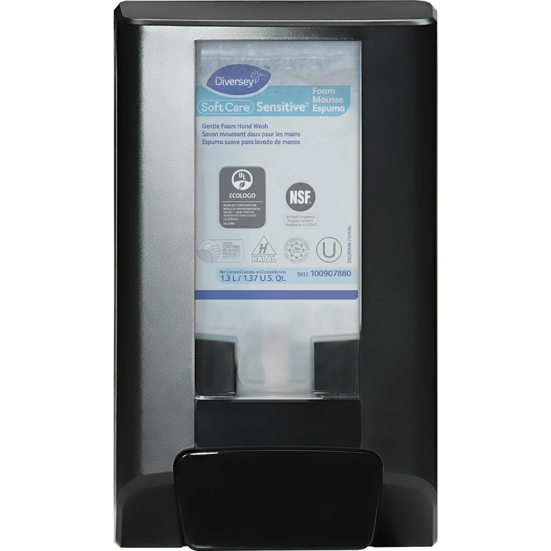 Diversey Liquid/Foam Soap Dispenser, Black, 10.3"x6"x4"