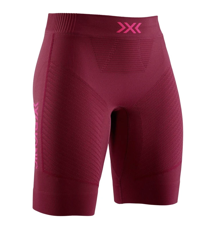 X-BIONIC Women Invent 4.0 Run Speed Shorts - Namid Red/Neon Flamigo, X-Large
