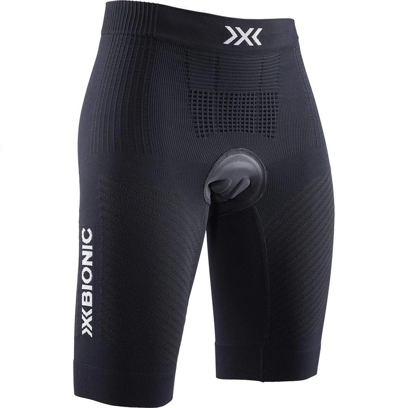 X-BIONIC Women Invent 4.0 Bike Race Shorts - Opal Black/Arctic White, X-Small