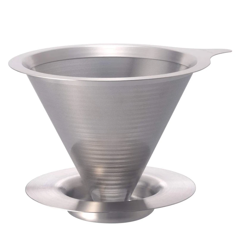 Hario Double Mesh Metal Dripper, Size 02, Silver