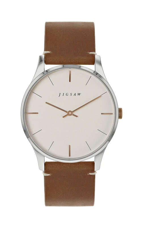 Jigsaw Womens Analogue Classic Quartz Watch with Leather Strap JG2011