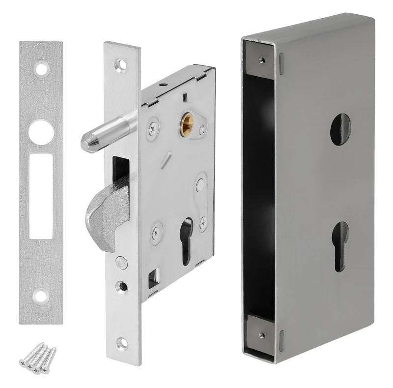 KOTARBAU 05907465901017 Hakenschloss Hook Lock, Silver, 72/65