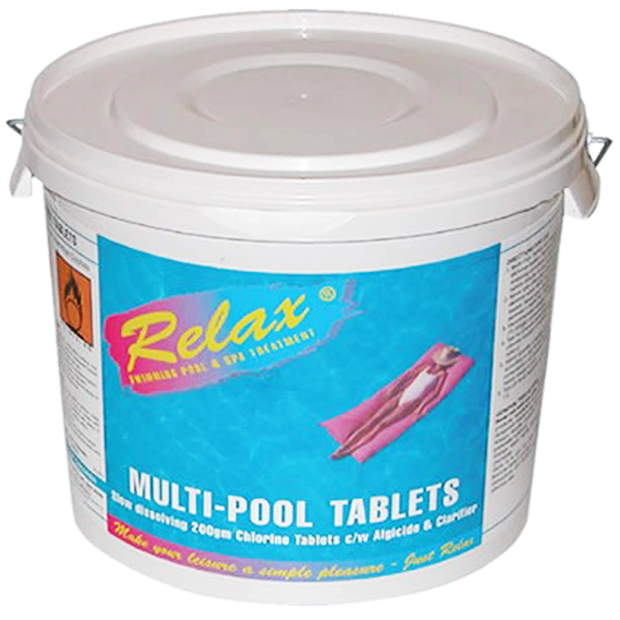 5Kg RELAX Multi-Chlorine Tablets Large 200g Swimming Pool Sanitiser
