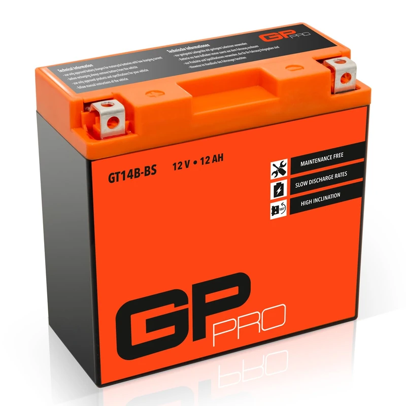 GP-PRO Gel Battery GT14B-BS 12V 12Ah 210A Motorcycle maintenance-free