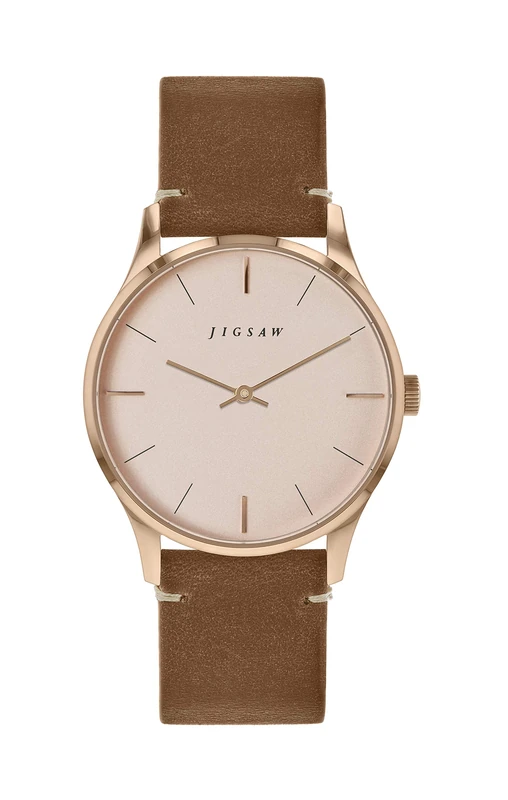 Jigsaw Womens Analogue Classic Quartz Watch with Leather Strap JG2008