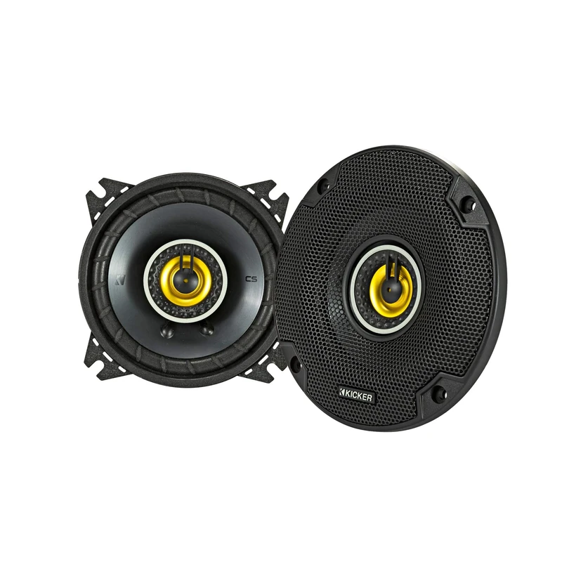 KICKER 46CSC44 Car Audio 4" Coaxial Full Range Stereo Speakers Pair 4 Ohm CSC4