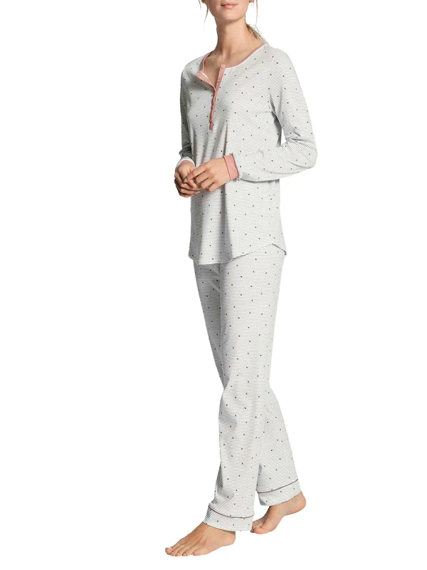 Calida Women's Sweet Dreams Pyjama Set Not Applicable, Pink (Rose Bud 251), 14 (Manufacturer Size: X-Small)