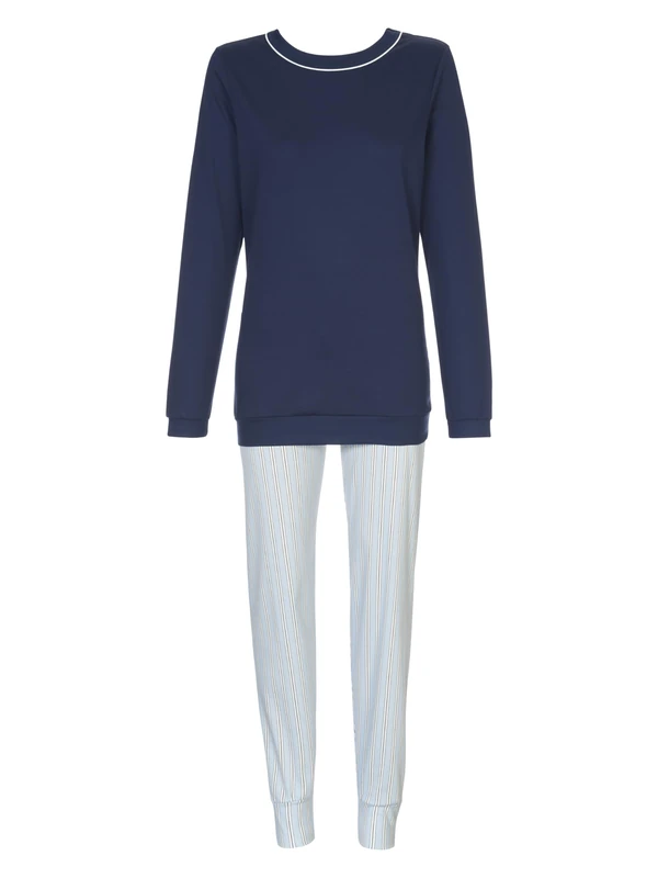 Calida Women's Sweet Dreams Pyjama Set, Blue (Peacoat Blue 488), UK 22/24