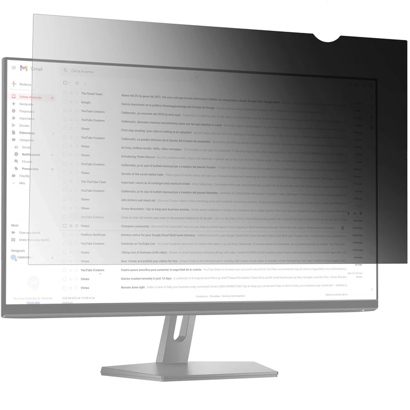 BeMatik Privacy Filter Screen Protector for 23" 16:9 Monitor (MD023) - Image 1