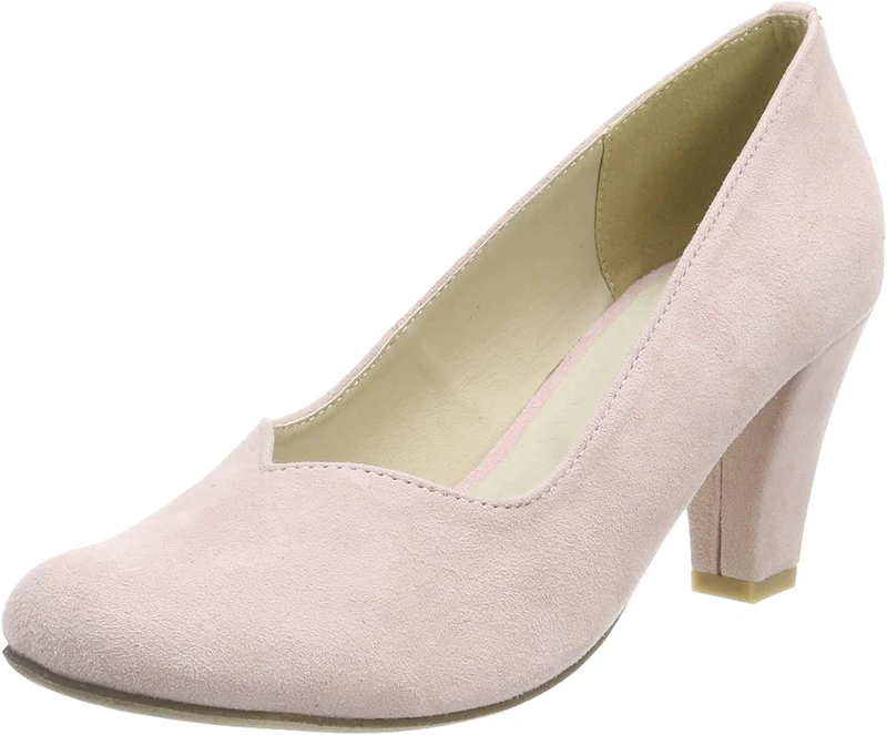 HIRSCHKOGEL Women's 3000507 Pump, Antique Pink, 6 UK
