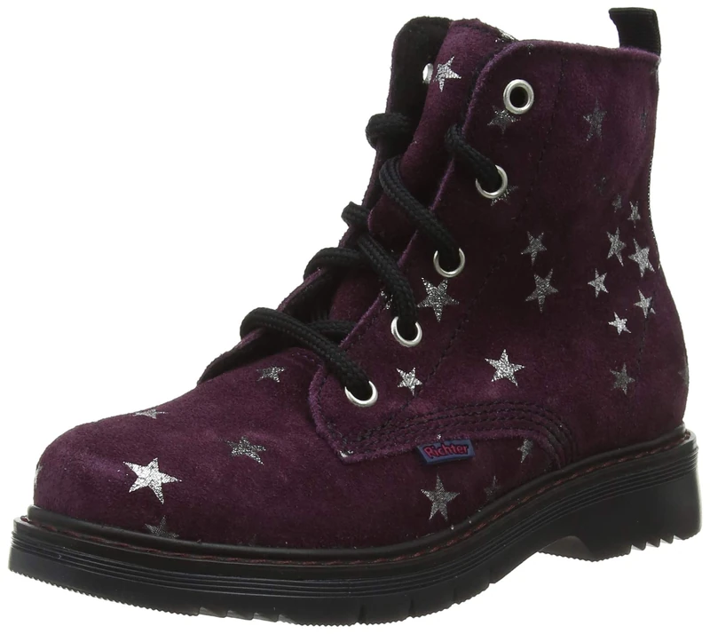 Richter Kinderschuhe Prisma 4653-641 Girls’ Combat Boots, Purple (BlackBerry 7500), 8.5 UK
