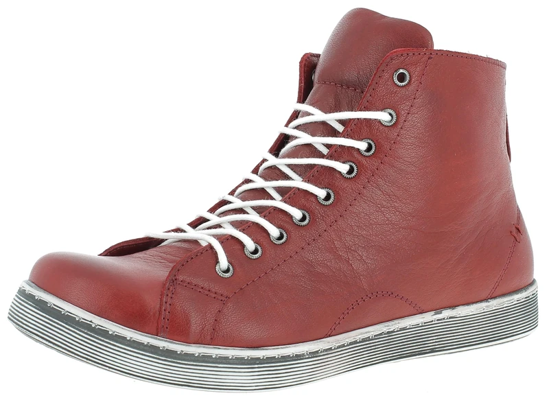 Andrea Conti Women’s 341500 341500 Hi-Top Trainers, Red Chili 583, 3.5 UK