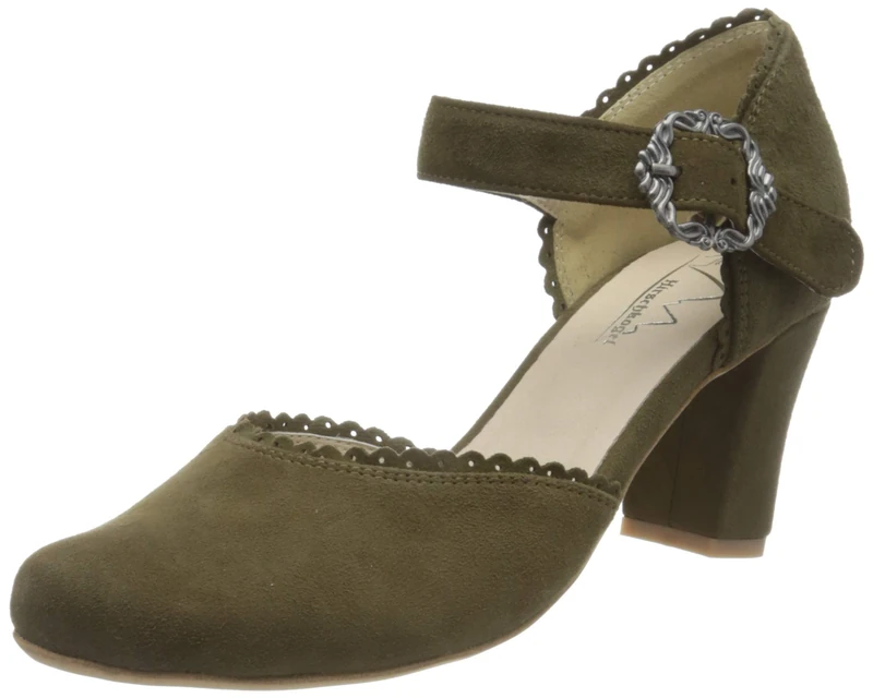 Hirschkogel Women's 3005715 Court Shoes, Khaki, 5 UK