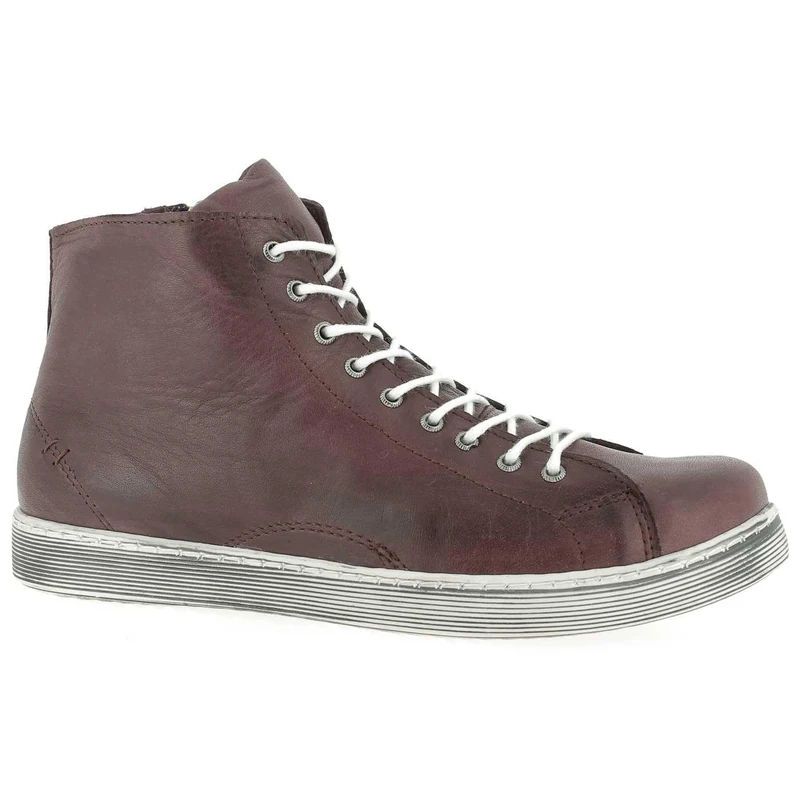 Andrea Conti Women’s 341500 341500 Hi-Top Trainers, Red Burgundy 582, 3.5 UK