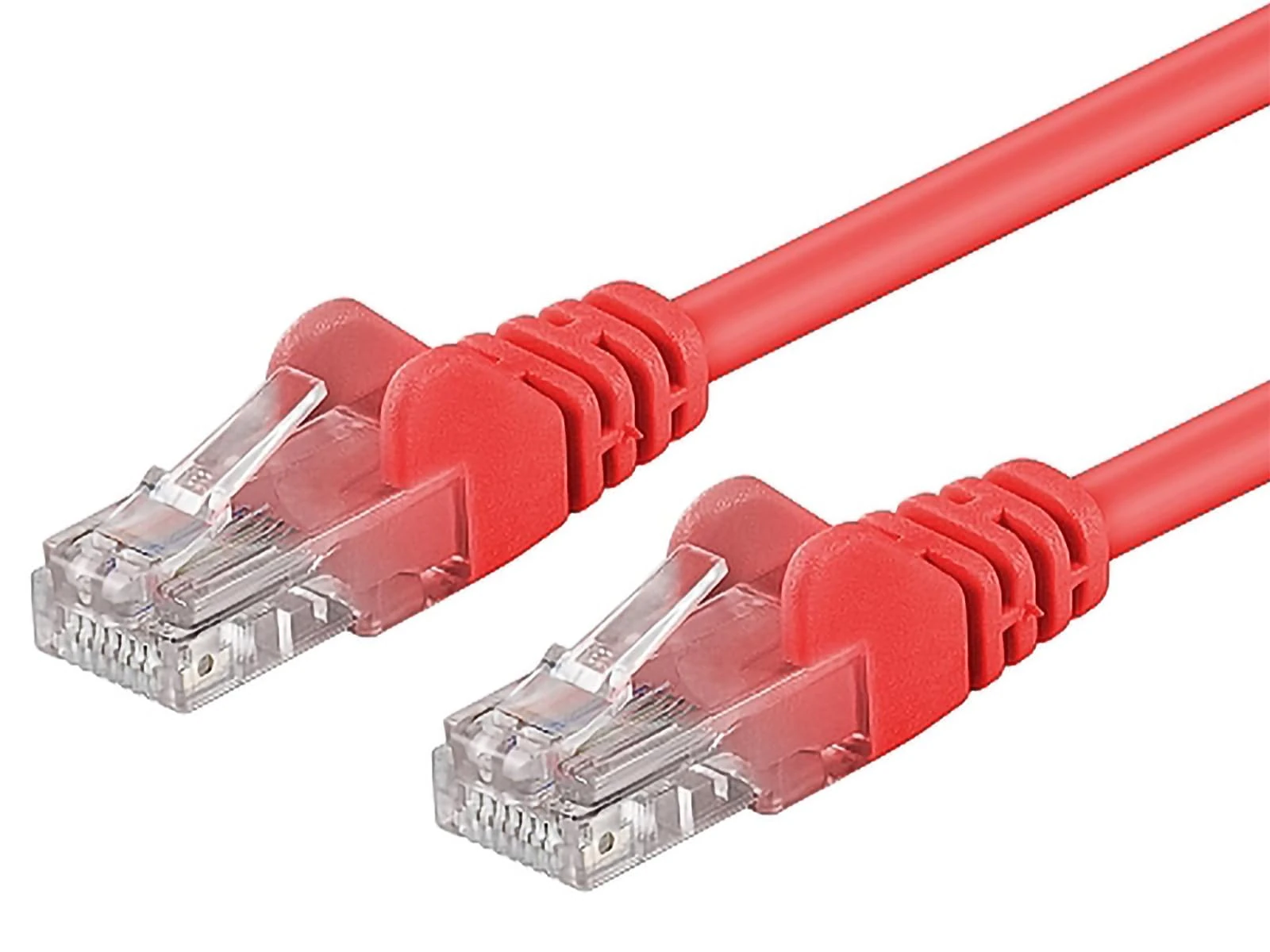 PremiumCord Network Cable, Ethernet, LAN & Patch Cable CAT5e, UTP, Fast Flexible & Robust RJ45 Cable 1Gbit/S, AWG 26/7, Copper Cable 100% Cu, Grey, 0, 1m red 0.5 m