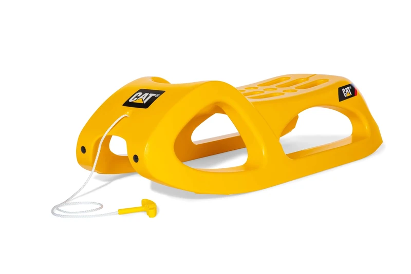 Rolly Toys RollyToys rollySnow Cruiser CAT 200443 Sledge Yellow for Children from 3 Years Steel Rails Sturdy Construction