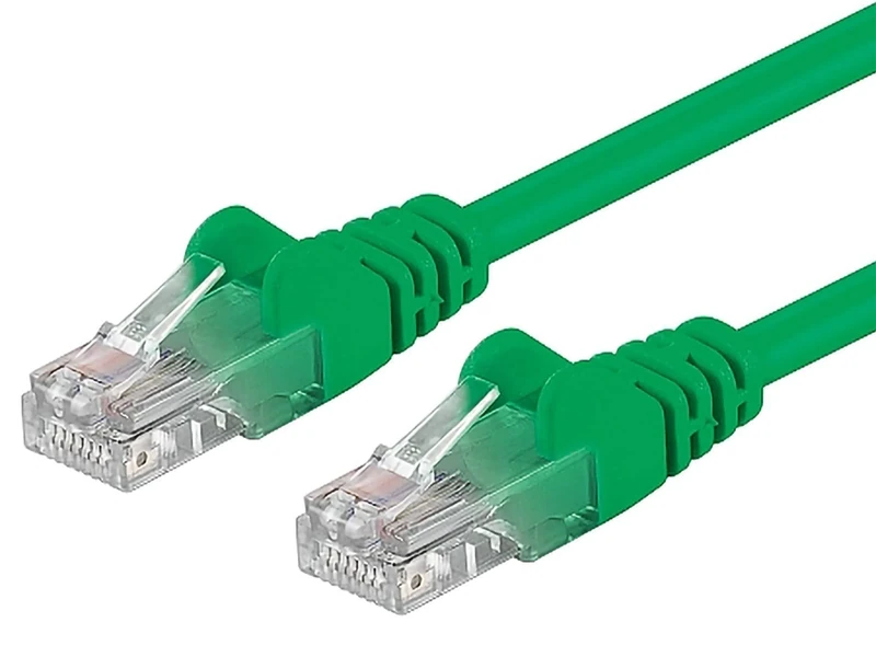 Premium Cord Patch Cable UTP RJ45-RJ45 Level 5E 3m Green - Image 1