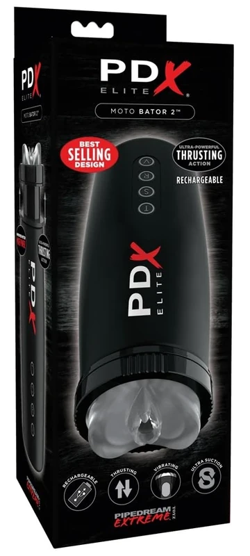 PDX Moto Bator 2 Clear & Black 14 cm