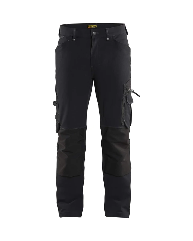 Blaklader 198916449900C60 X1900 4-Way Stretch Craftsman Trouser without Nail Pocket, Black, Size C60