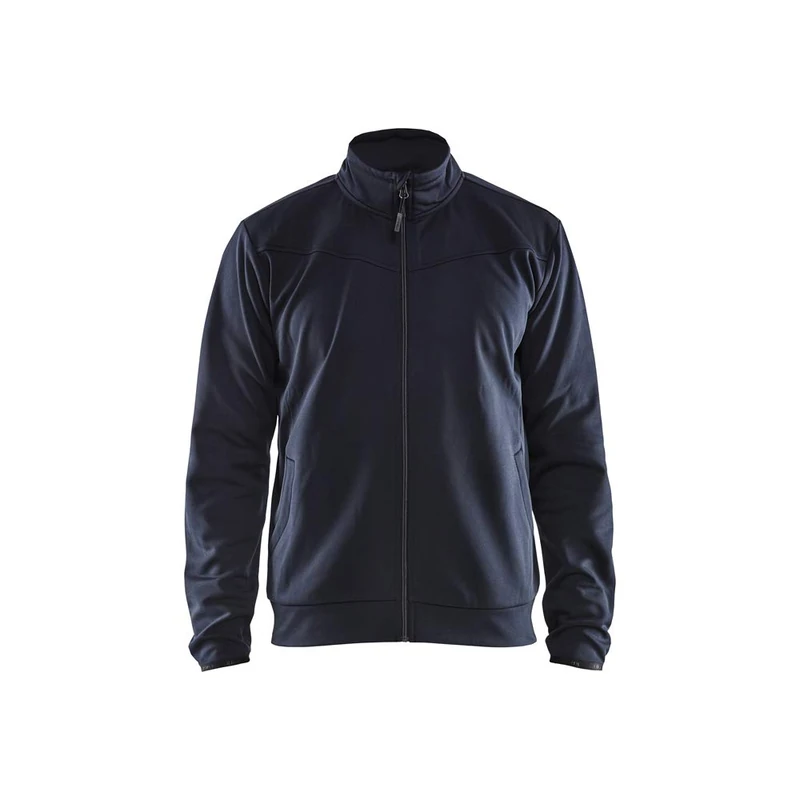 Blaklader 3362252686994XL Zip Sweat Jacket - Dark Navy/Black, 4XL