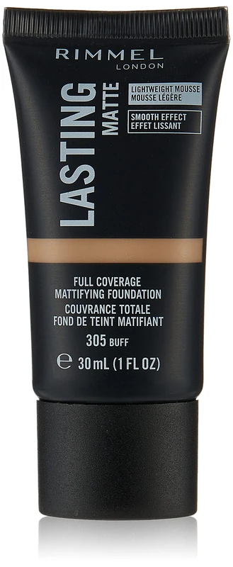 Rimmel Lasting Matte Foundation 305 Buff - Full Coverage 30ml