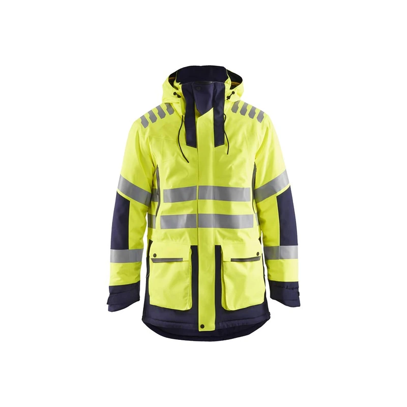 Blaklader 446919213389M High Vis Winter Parka - Yellow/Navy, Medium