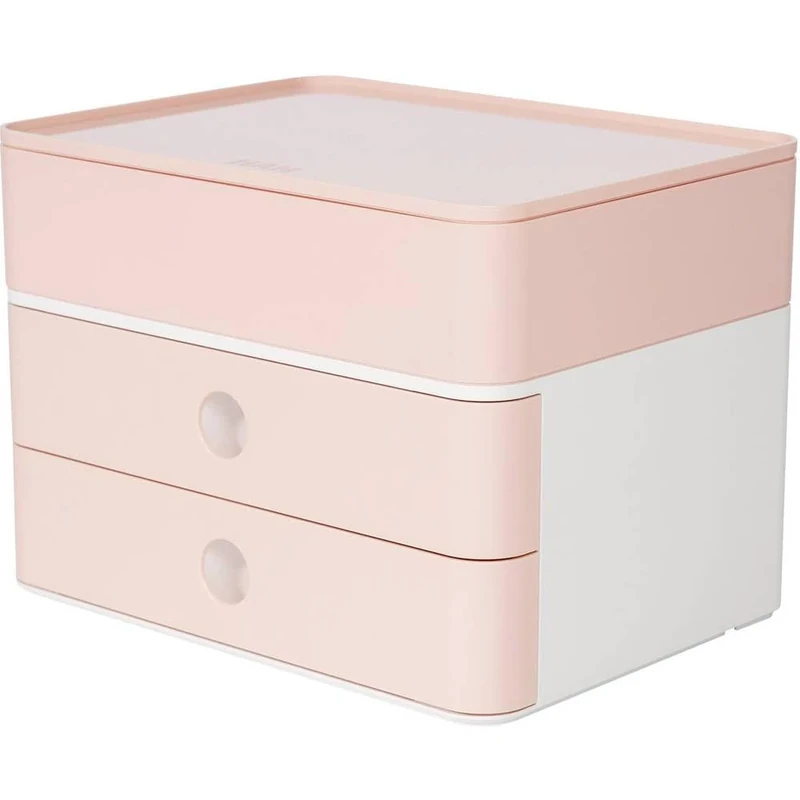 Han 1100-86 SMART-BOX PLUS ALLISON, Drawer with 2 Drawers and Utensil Box, Flamingo Rose