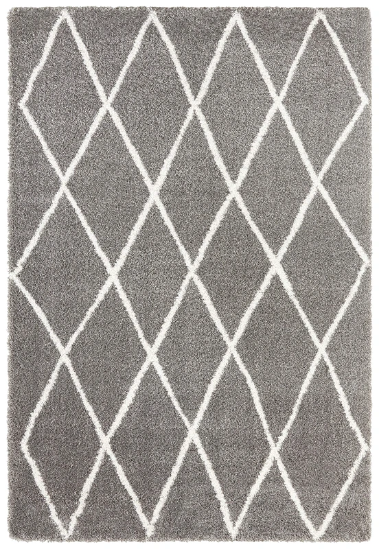 Elle Decor Deep-Pile Carpet, Grey cream, 160x230 cm