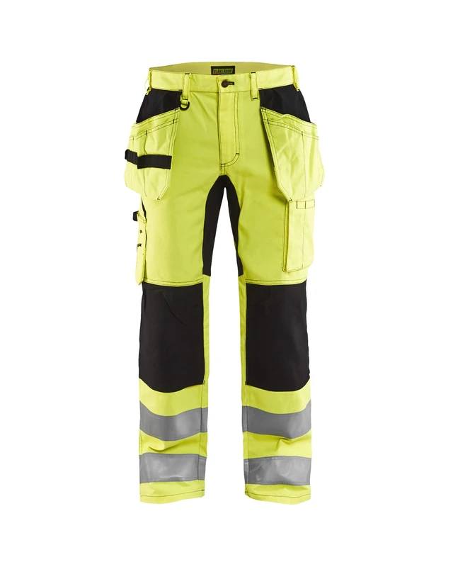 BLÅKLÄDER Hi Vis Trousers Stretch Men 32S Yellow/Black